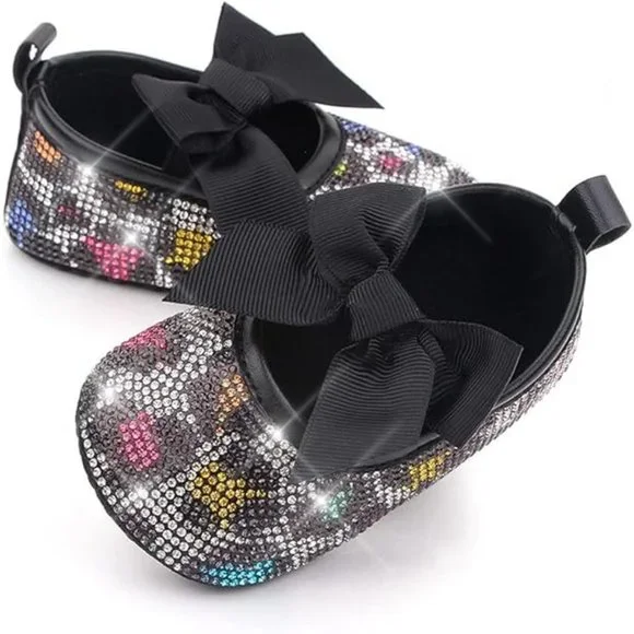 NWT Cute Sparkling Bling Swarovski Rhinestone Baby Girl Princess Shoes +… - Picture 7 of 16